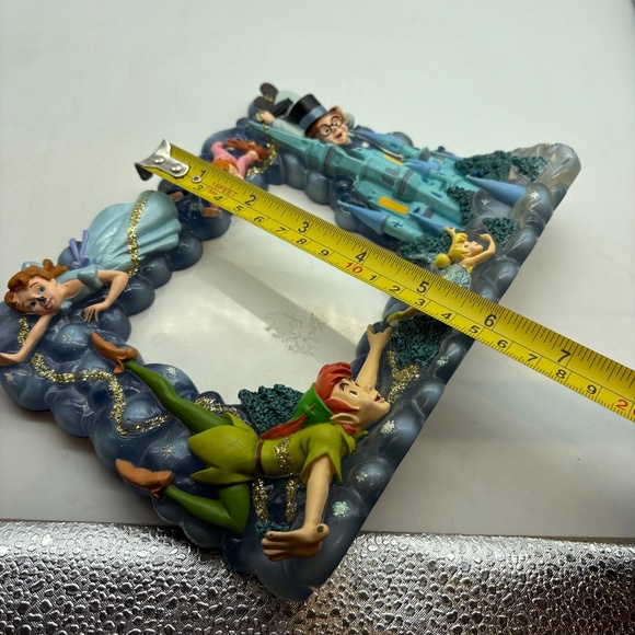 Disney Parks Faries Tinkerbell Peter Pan Castle 3D Ceramic Photo Frame - Picture 15 of 16